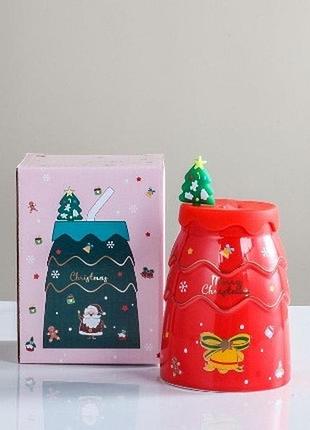 Склянка новорічна merry christmas 13330 400 мл червоний