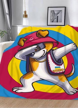 Плед патриотический 3d "пес патрон моя панацея - kalush" 12147 160х200 см