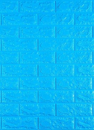 3d панель самоклеюча 700х770х7мм цегла синій (003-7) sw-00000060