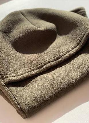 Зимняя флисовая балаклава олива