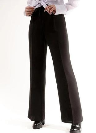 Базовые черные классические брюки женские демисезонные брюки костюмные офисные