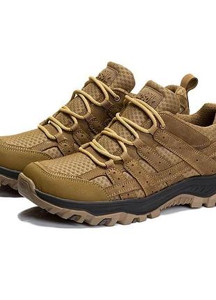 Тактичні літні кросівки вставка 3d сітка койот 45