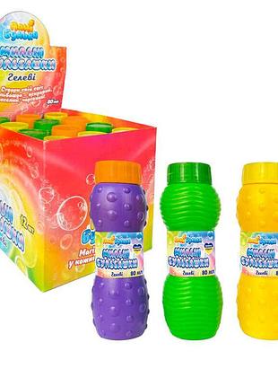 Набір для створення кольорових бульбашок 94577 штрих=16468 ціна за 12 штук в блоці (1) 80мл "пані булька" видається мікс видів