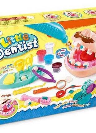 Пластилин 6818-3 (36/2) «юный стоматолог», 4 оттенка, набор в коробке