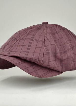 Хуліганка преміальна восьмикутна кепка літо ​​колір бордо xl