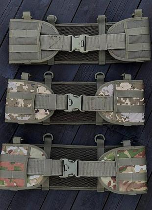 Разгрузочный пояс рпс pro с прочным ремнем на фастексе с функцией "lock" олива