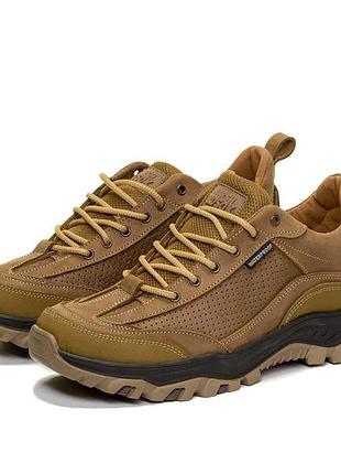 Тактичні трекінгові літні кросівки перфорація койот 42