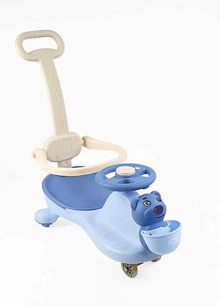 Детский толокар joy sj-918-30 (6) с полиуретановыми колесами, музыкальными функциями и подсветкой, защитным