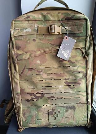 Тактический медицинский рюкзак с 4 контейнерами + 4 на торцах подсумки для турникета 30 л мультикам піксель