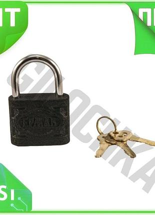 Ve замок навісний єрмак 50 new version мм чорний для вулиці та приміщень замикаючий пристрій з трьома n6w_ver