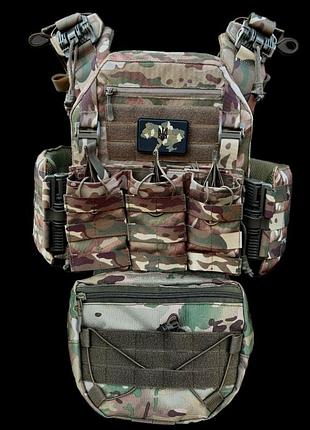 Плитоноска быстрого сброса gen.9 + тройный подсумок для ак/ar и напашитель мультикам