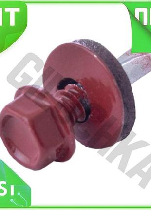 Ve саморез кровельный apro 4,8 new version x 19 мм ral 3011 50 шт крепеж для металла с шайбой и прокла n6w_ver