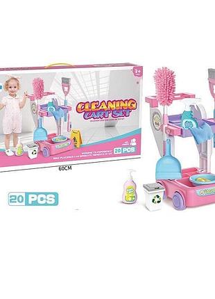 Детский комплект 688-4 (12) с инструментами для уборки в коробке