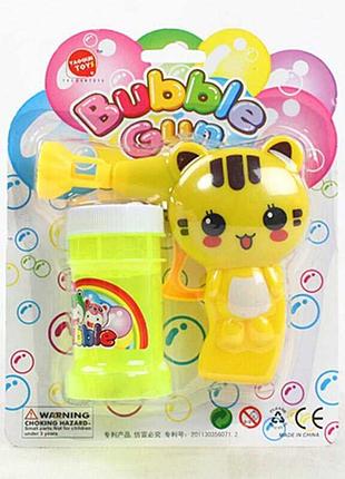 Игрушечный пузырьковый пистолет котик 632 k (252/2) с простым механизмом