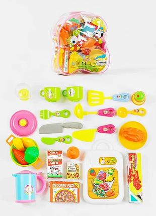 Колекція посуду 9953 (72) з 25 предметів у зручній сумці для дітей