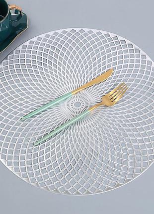 Серветка сервірувальна 5471 38 см срібляста