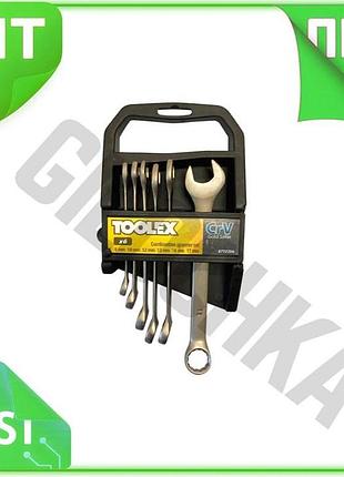 Ve набір ключів ріжково-накидних toolex new version 6шт 8-17мм для ремонту та обслуговування автомобіл n6w_ver