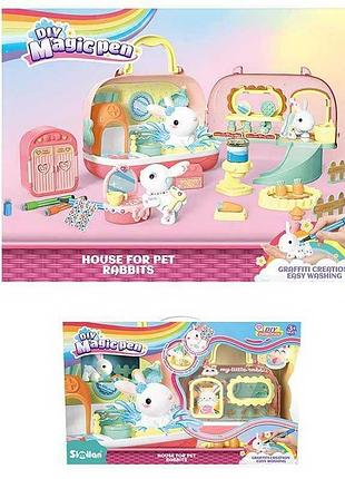 Набор ql 004 (10) для создания ярких фигурок с наклейками и водной подачей в коробке