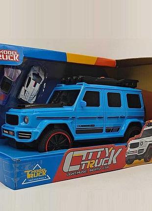 Внедорожник s 977-121 с мелодиями и подсветкой, комплект с машинками, в коробке