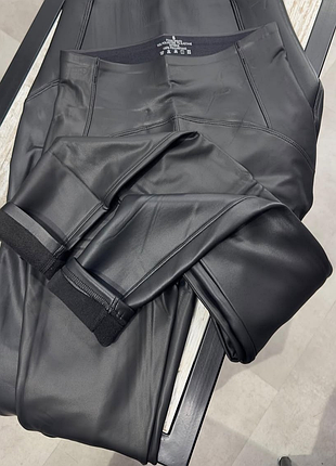 Лосины на флисе под кожу,супер эластичные италия от primo tessuto