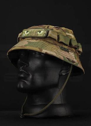 Панама рип-стоп с велкро панелями + шеврон фосфорный глаза мультикам