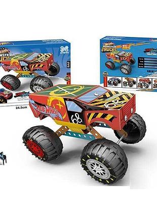 Конструктор из металлических деталей 124-10 (72/2) «автомобиль» с наборами инструментов в коробке