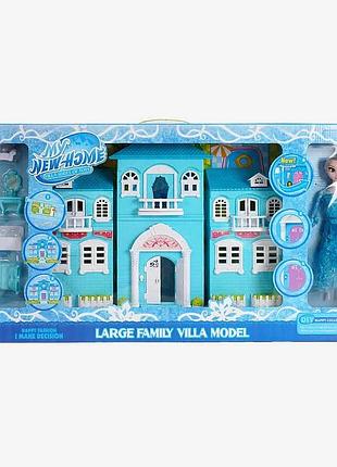 Миниатюрный дом с музыкой и светом, мебель, в коробке