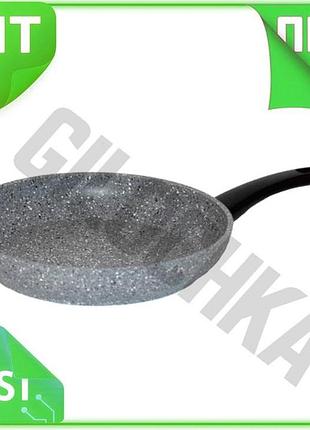 Ve сковорода антипригарная biol 220мм new version granite grey легкая алюминиевая сковорода для жарки n6w_ver