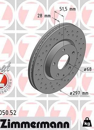 Диск тормозной передн sport z mazda 6 ліфтбек (gj, gl) 2.5 2012.12- zi 370.3050.52
