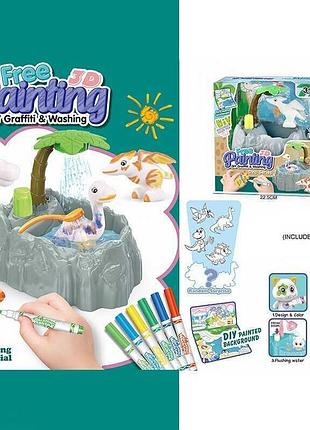 Креативний комплект 827 (48/2) з двома пухнастими фігурками та аксесуарами для малювання