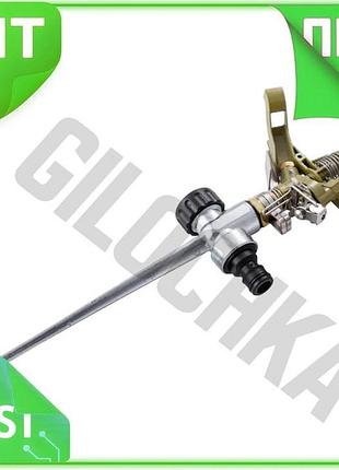 Ve дождеватель пульсирующий mastertool 1/2" new version 16 м металлический ороситель для сада с режима n6w_ver