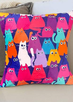 Подушка 3d котики 2537_d 11981 35х35 см
