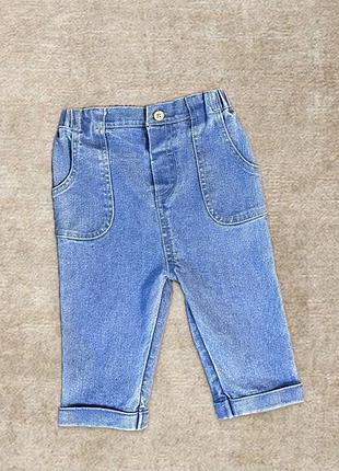 Джинсы на девочку 3-6 месяцев