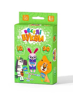Настольная развлекательная игра «весёлые буквы» g-vb-01u укр от danko toys
