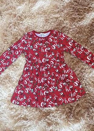 Платье на девочку 1,5-2 года новогоднее