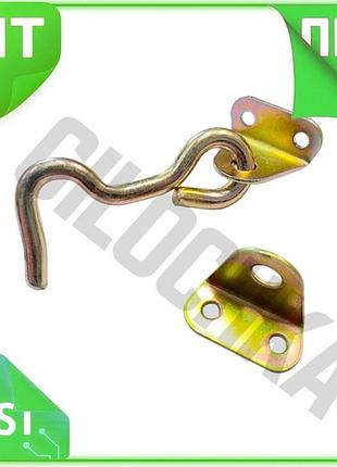 Ve крючок дверной ks-ukraine 6,5мм new version х 80мм для фиксации дверей и калиток металлический крюч n6w_ver