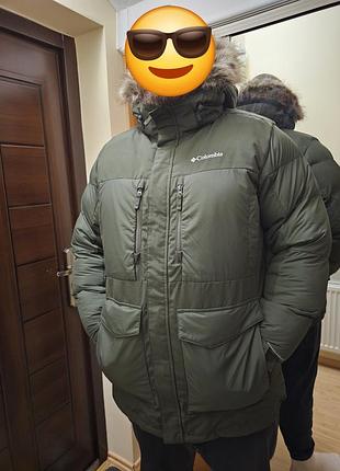 Куртка зимняя мужская парка columbia marquam peak fusion хаки