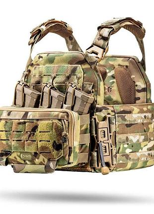 Плитоноска м8 cordura 1000d с irr пропиткой + админ панель на 3 ak/ar multicam