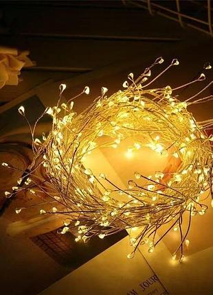 Гірлянда світлодіодна від мережі роса y-834ww 19559 50 м 500 led тепла жовта