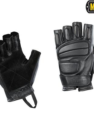 M-tac перчатки беспалые кожаные assault tactical mk.1 black