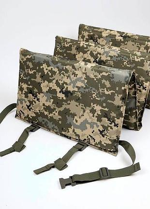 Каремат раскладной с креплением на пояс 6 секций толщина 1,5 см пиксель