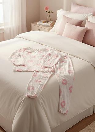 Пижама для девочки в цветочек ovs kids 110 см (4-5y)