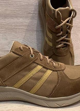 Тактические летние кроссовки из нубука и вставки oxford койот 44