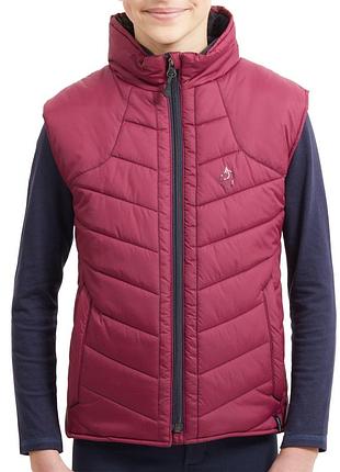 Теплая жилетка безрукавка для верховой езды конного спорта decathlon fouganza 500 warm 12-13 лет