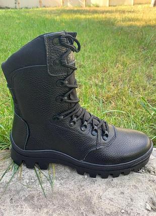 Тактические берцы мех цвет черные 46