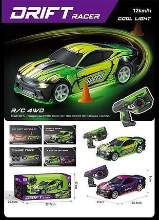 Игрушечный транспорт 33637 (16) 2 цвета с пультом 2.4 ghz, аккумулятор 3.7 v, usb кабель, подсветка, разгон до