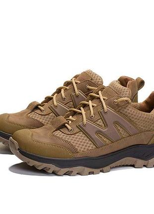 Тактичні трекінгові літні кросівки вставка 3d сітка койот 41