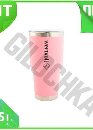 Ve термокружка wertvoll 900мл yummy new version для напитков из нержавеющей стали розовая термос для к n6w_ver
