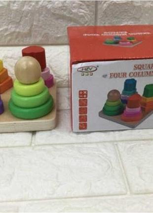 Развлекательный набор c 53961 (96) с деревянными фигурками в коробке