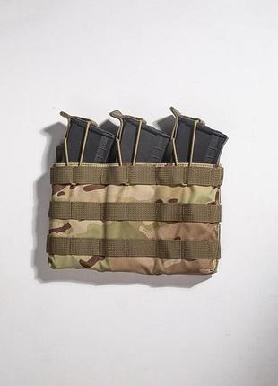Подсумок открытого типа под три магазина ак/ar-15 мультикам